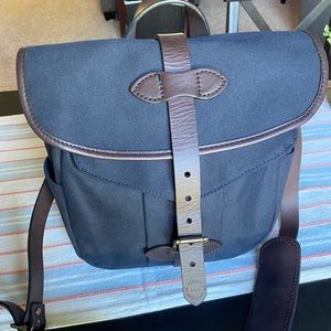 Filson small rugged twill field bag w leather trim